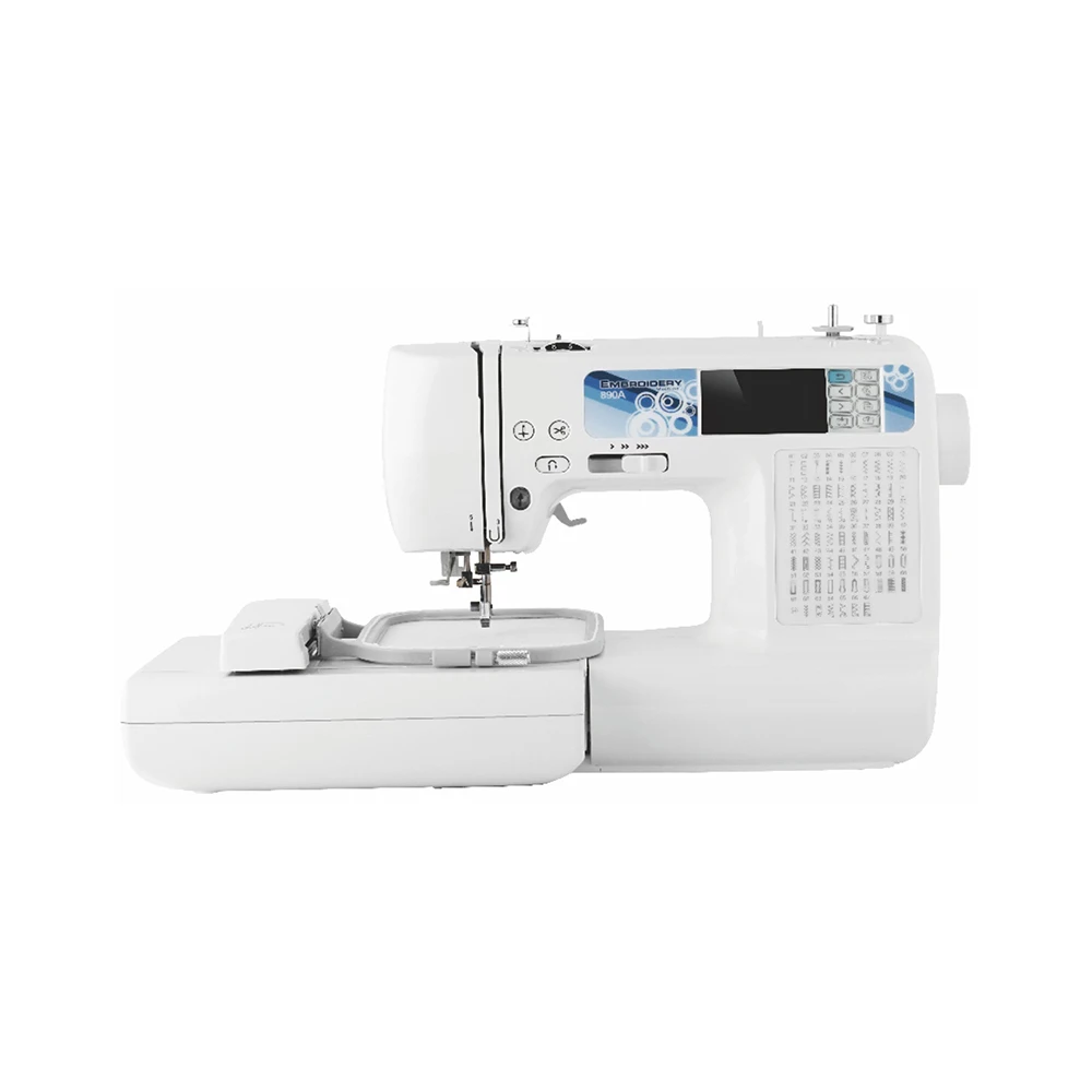 DS-890 Household zigzag sewing and embroidery machine sewing area 235*100mm computer embroidery machine for home