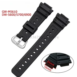 Waterproof Rubber Straps for GW-M5610 DW-5600/5700/6900 Men Sport Watchband Replacement Women Bracelet Accessories