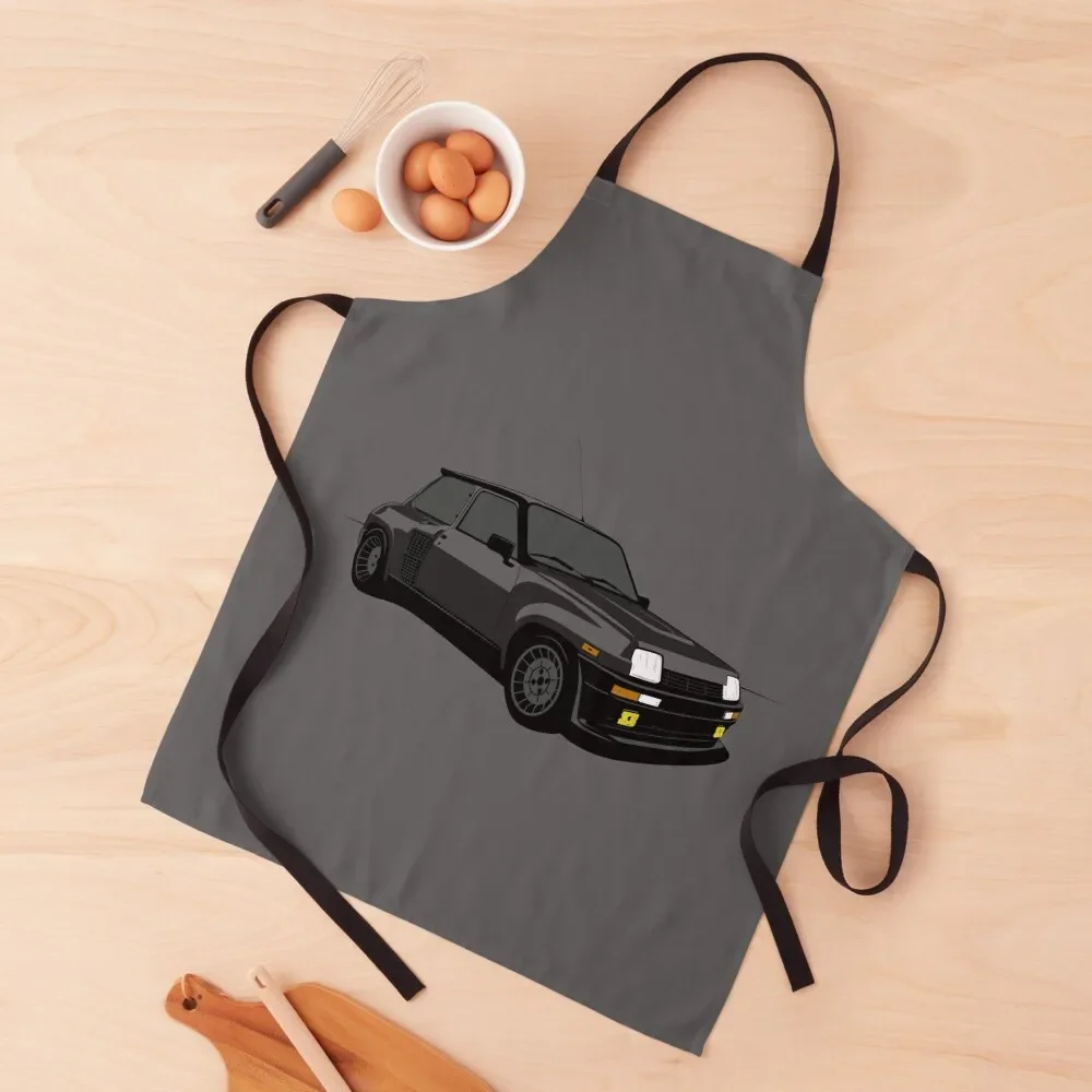 

Dark Gray 1980s French Turbocharged Mid-engine Hatchback Apron japanese style painters Apron