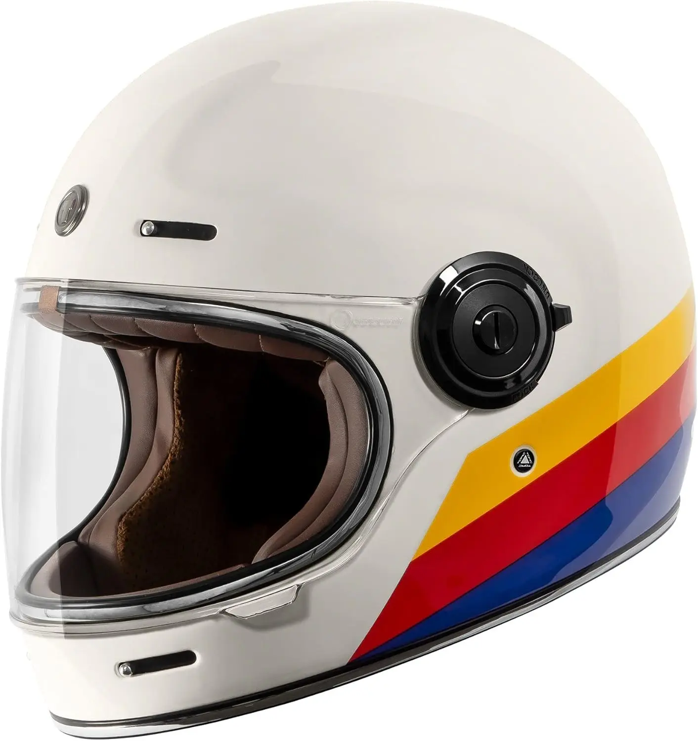 

(Medium)T1/Newport Fiberglass Full Face Moycle Helmet DOT & ECE Approved