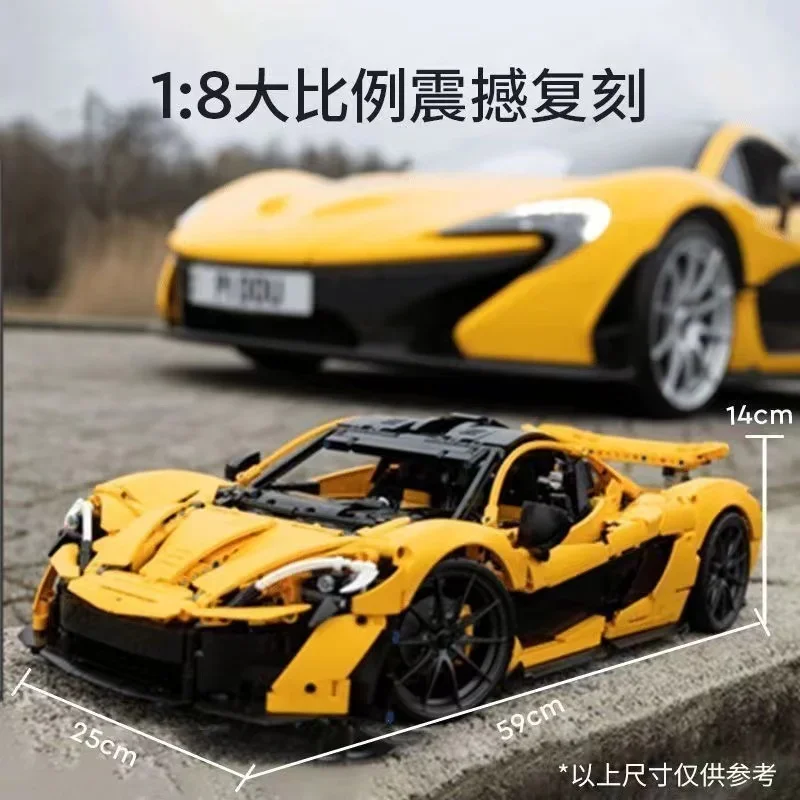 2025 New 42172 P1 Super Racing Car Model Building Blocks 1:8 Assembly Set Bricks Technical Toys For Children Christmas Gifts