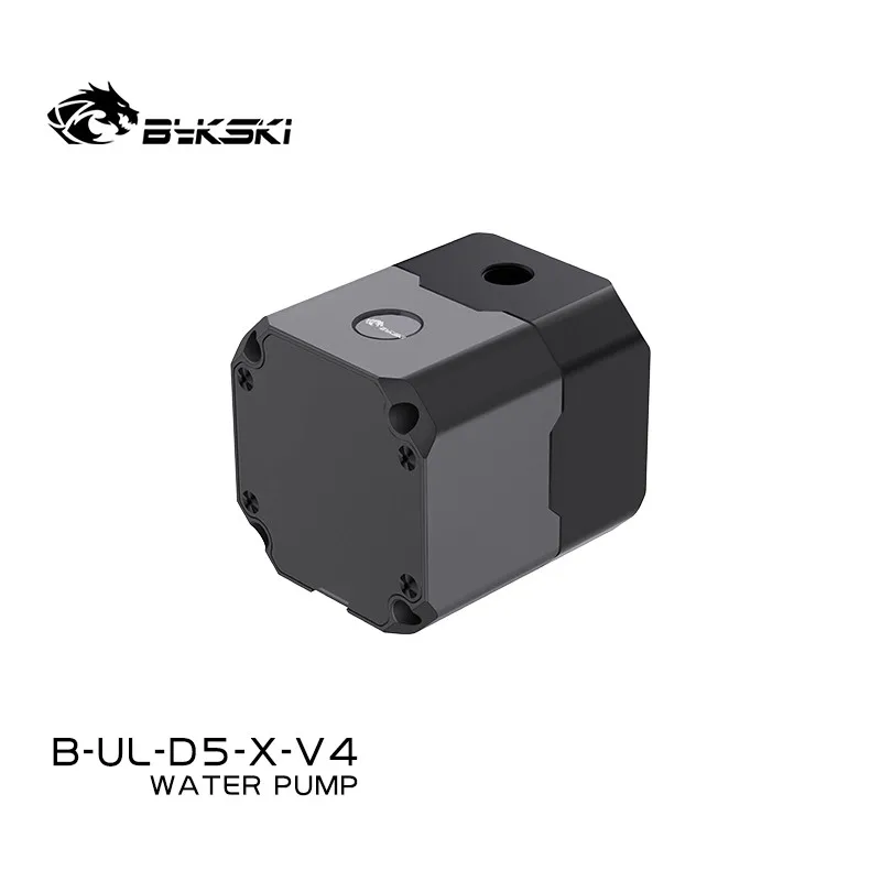 ปั๊มน้ำ Bykski รุ่น Max Flow 750L/H ยกสูง 4.5 เมตร พร้อมระบบควบคุมความเร็ว PWM สำหรับระบบระบายความร้อนด้วยน้ำในคอมพิวเตอร์ รุ่น D5 Pump สำหรับพีซี, B-UL-D5-X-V4