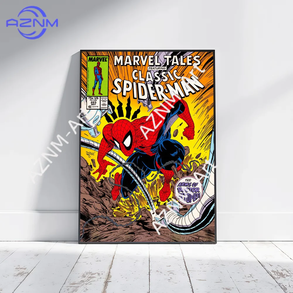 Watercolor Spiderman Graffiti Art Good Quality Prints And Posters HD Quality Poster Wall Art Painting Study Home Decor - view 5