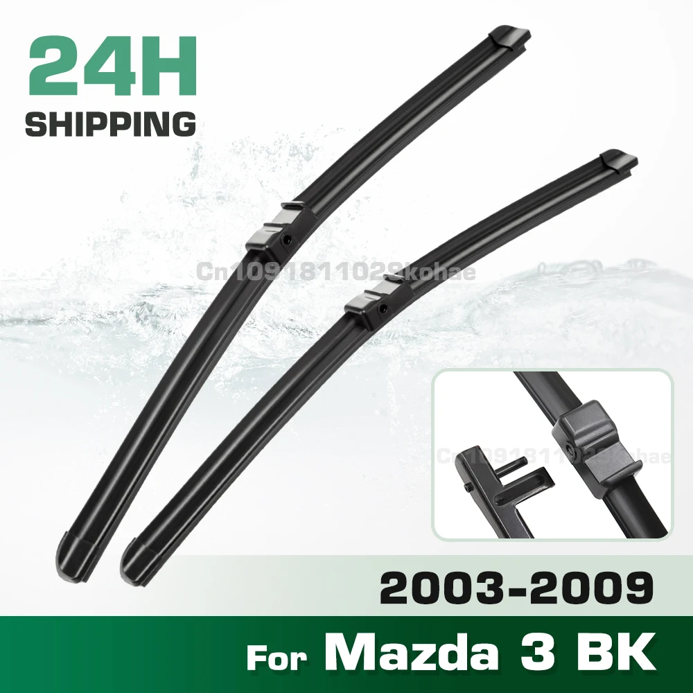 GREATROAD Wiper LHD&RHD Front Wiper Blades Set For Mazda 3 BK 2003 - 2009 Windshield Windscreen Window Brush 21