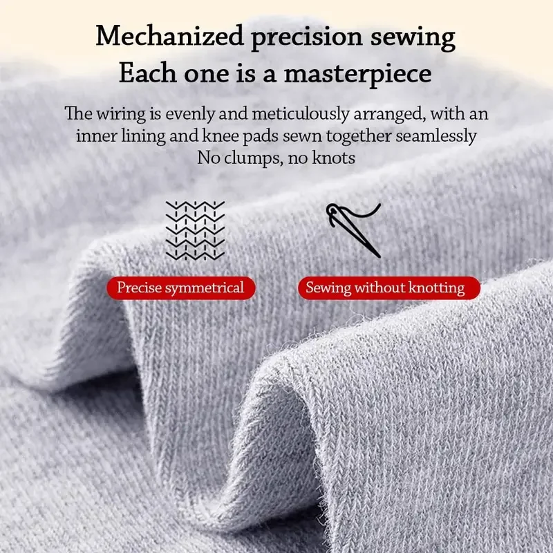 وسادات ركبة رياضية مرنة خفيفة الوزن من القطن الدافئ، دعامة دعم ضغط رفيعة للغاية للرجال والنساء #2