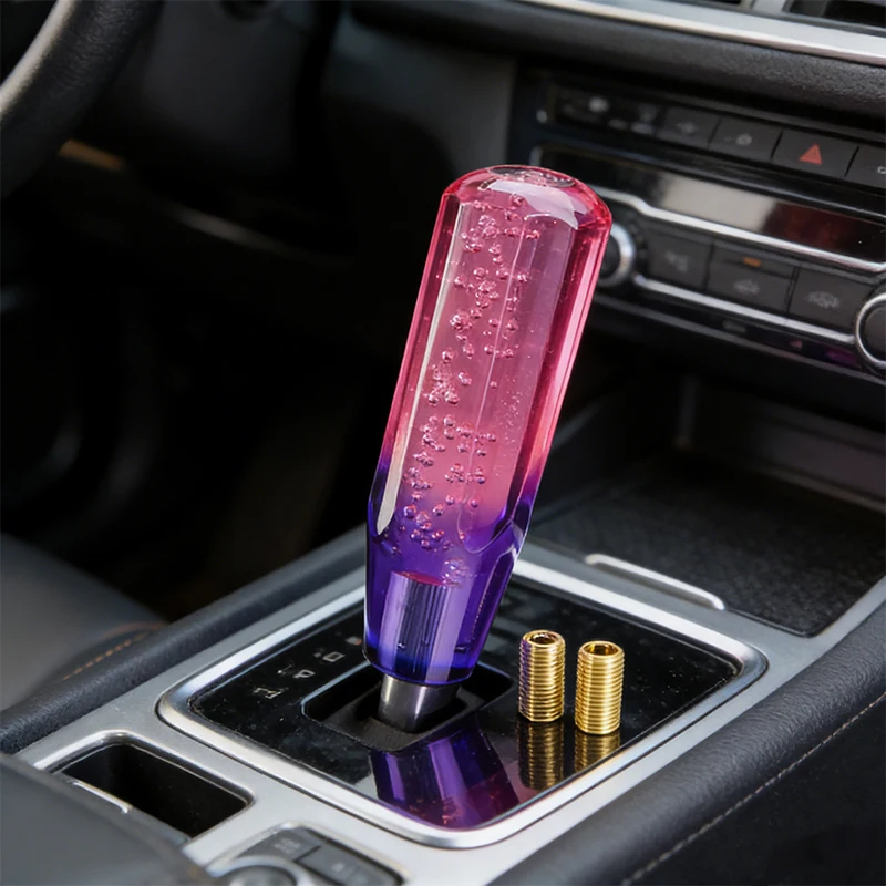 10/15CM Acrylic Crystal Bubble Car Gear Shift Knob Manual Transmission Shifter Lever Decor Stick Auto Accessories Universal