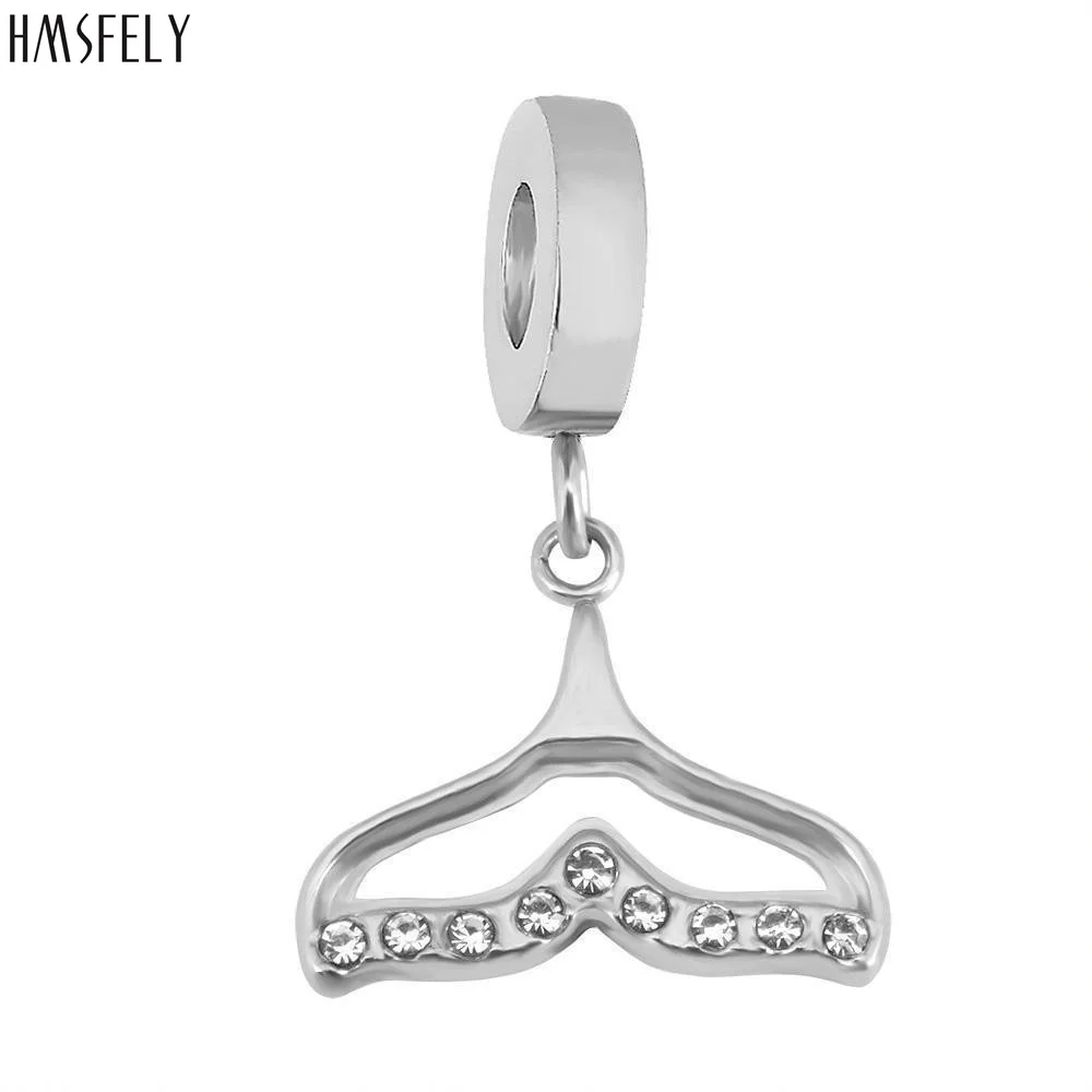 

HMSFELY whale tail Pendant For DIY Bracelet Necklace Jewelry Making Charm Beads Bracelets Parts