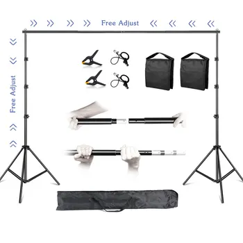 2.6x3M Adjustable Photo/Video Studio Backdrop Stand 1