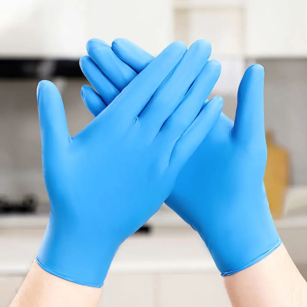Nitrile Disposable Gloves Protective Working Hand Covers Waterproof Oil Resistant For Cooking Cleaning Laboratory Household