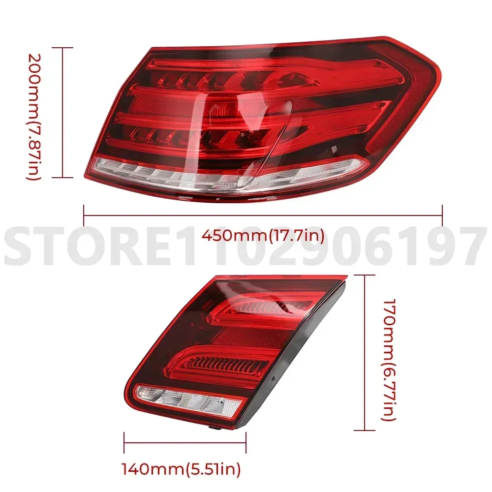 สําหรับ 2014-2016 W212 Mercedes Benz E Class E350 E300 E250 LED ไฟท้ายด้านหลังไฟท้าย 2129060103 2129060203 2129060303 2129060403
