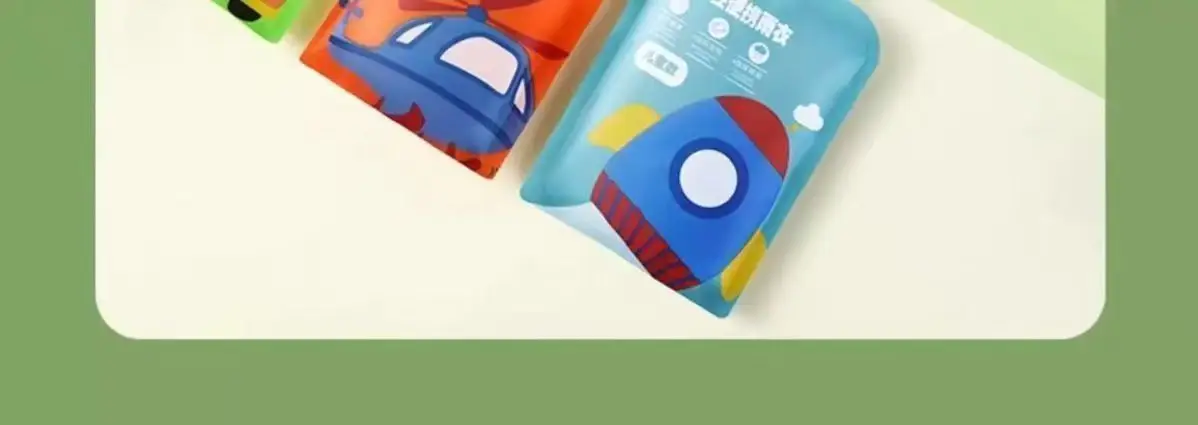 6 Stück Kinder Einweg-Regenponchos, verdickt und verlängert, Kartenformat mit Kapuze, einteiliger Regenmantel für Rafting, Wandern, Reisen – Detail 17