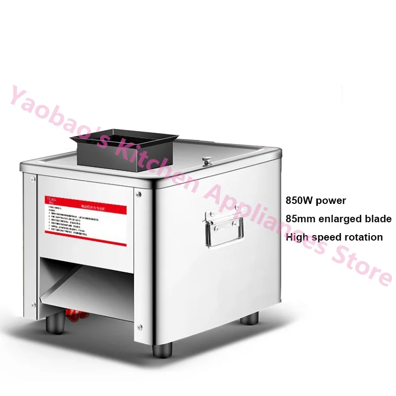 Cortador de carne comercial 850W multifuncional doméstico elétrico