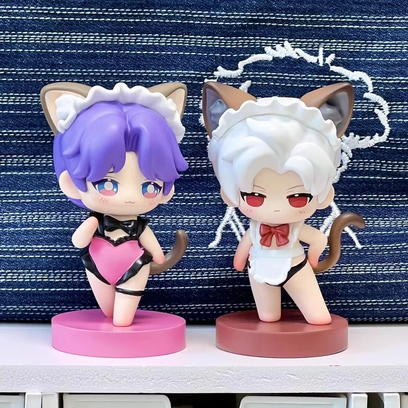 

Mini Cute Clay Maid Costume Cosplay Prop Desktop Game Love And Deepspace Qinche Sylus Xavier Zayne Rafayel Ornament Toy Figure