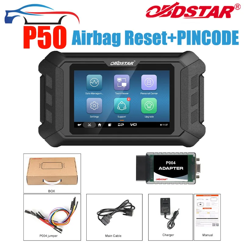 أداة إعادة ضبط الوسادة الهوائية OBDSTAR P50 تغطي 81 علامة تجارية أكثر من 11200+ رقم الجزء ECU. بواسطة تحديث إعادة تعيين البطارية obd/bench