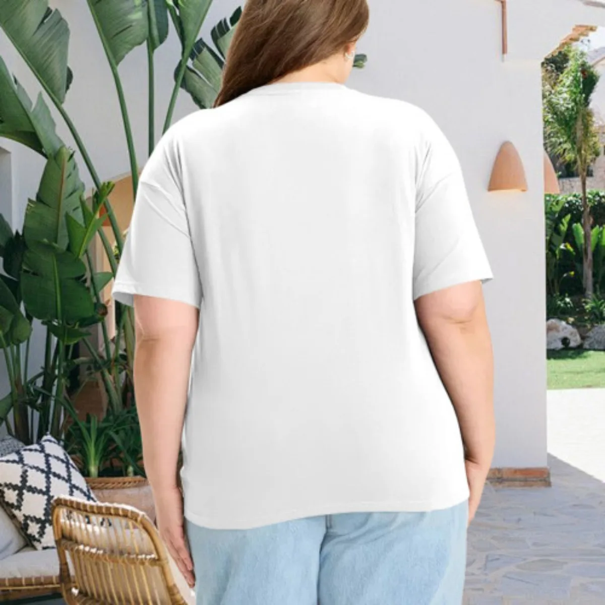 Kawaii Good Mental State Pure Short Sleeved T-shirt for Men Women Tee Clothes Loose Casual Cartoon Oversized Top Y2K image 2