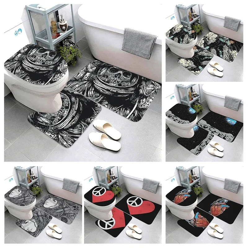 Decorative Bathroom Rug Shower Mat Moroccoflower Foot Mat Entrance Door Mat Kitchen Mat Bedroom Mat Bathtub color Party rug