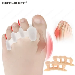 Toe Protective Toes Separator Silicone Bunion Hallux Valgus Toe Overlap Corrector Soft Gel Straightener Spacers Stretchers Care