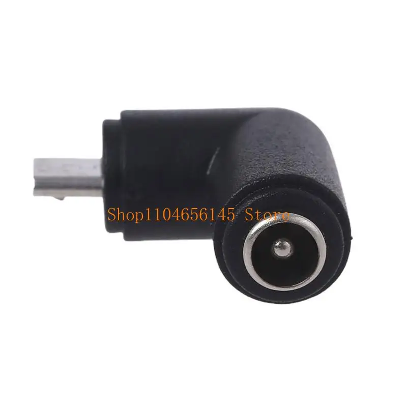 5asd 5,5 x 2,1 mm für Gleichstromstecker auf Micro-USB-Adapter, 90-Grad-Winkeladapter