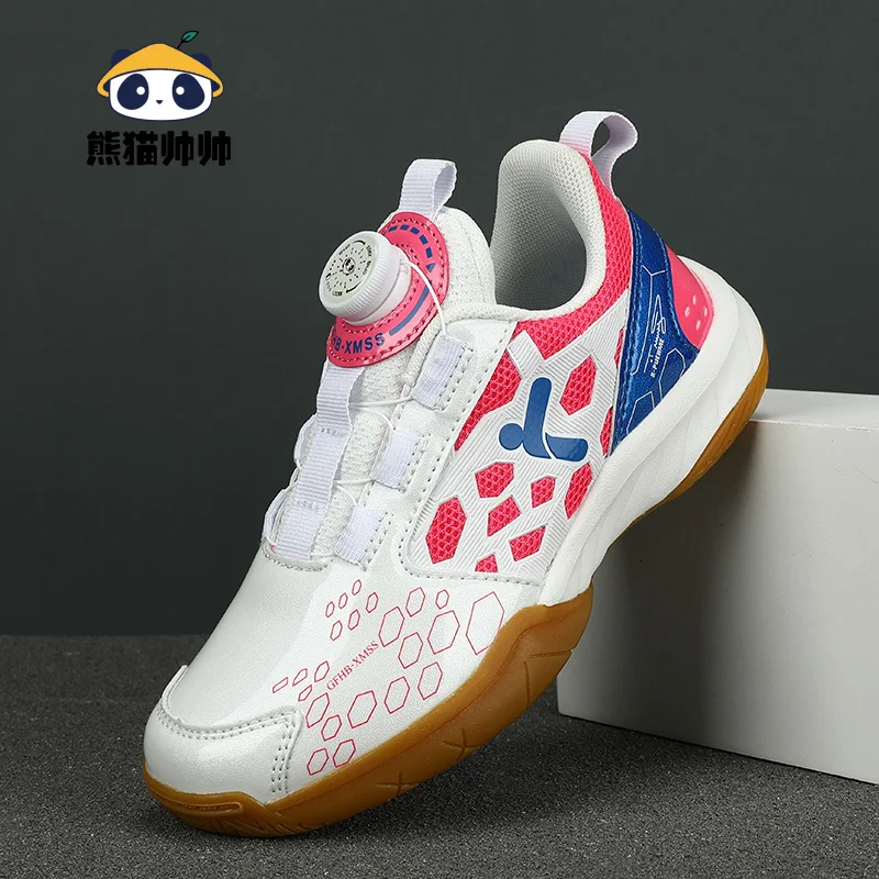 

Professional Children Badminton Sneakers Blue White Boys Table Tennis Shoes Light Non-slip Girls Volleyball Training Shoes 992