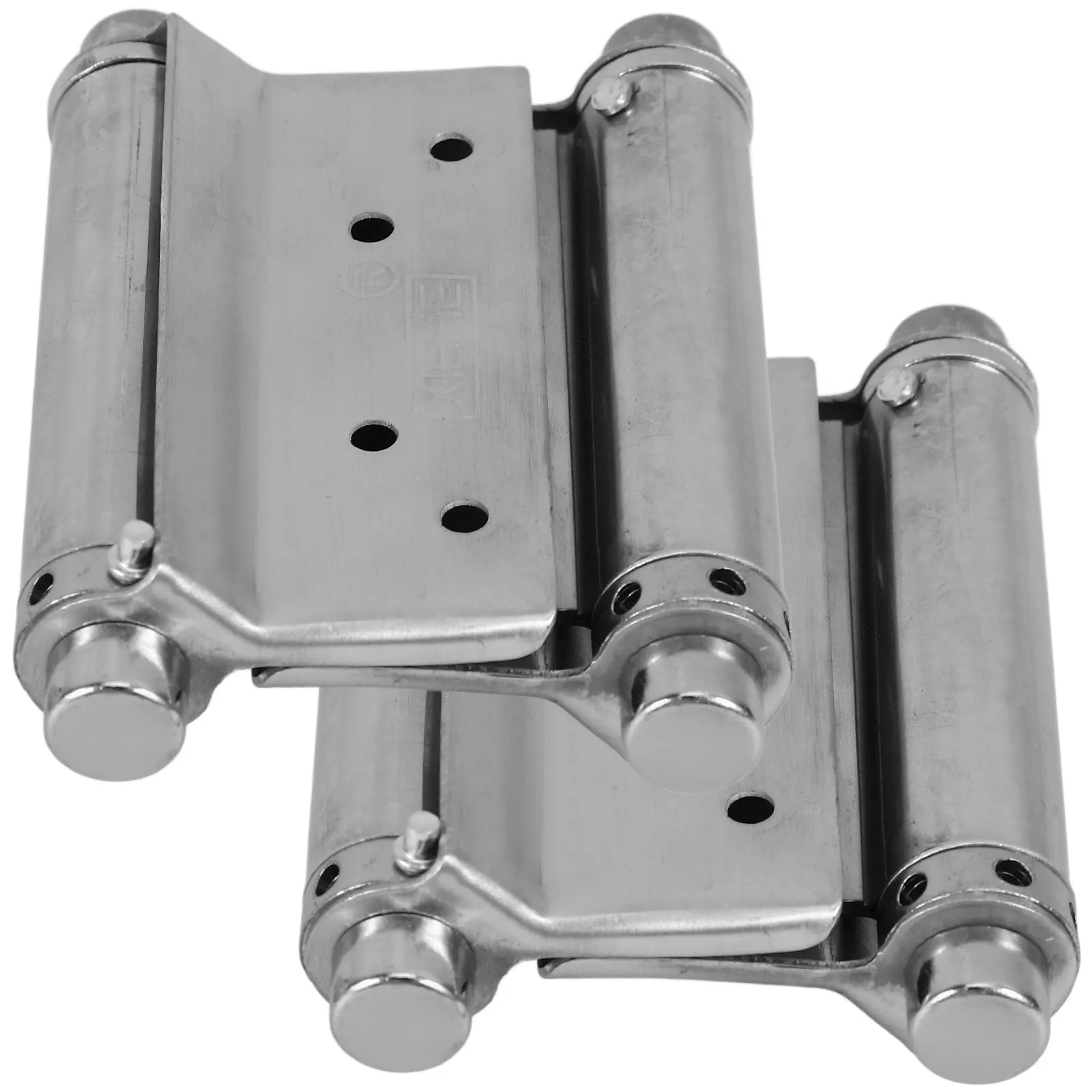 

2Pcs Automatic Door Hinge Stainless Steel Double Swing Hinge for Saloon Gate Exterior Doors Heavy Duty Spring Loaded Closure