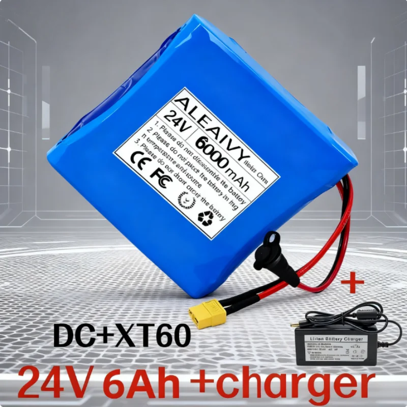 

7S2P Configuration 24V 6Ah 18650 Li-ion Rechargeable Battery Pack with BMS for Self-Balancing Unicycle Scooter Parts