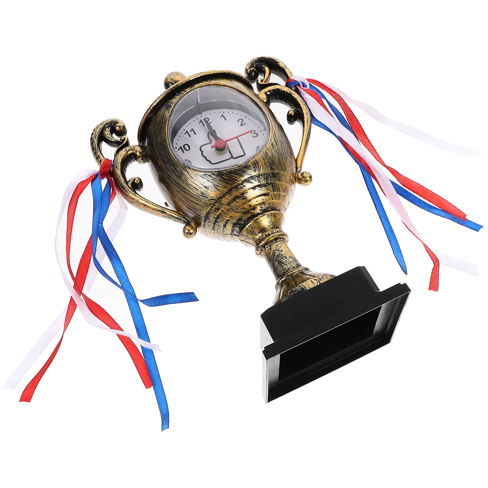 

Trophy Desktop Alarm Graduation Gift Mechanical Clock Bedside Table Decor Trophy Shaped Clock Home Office Decor Alarm Clocks