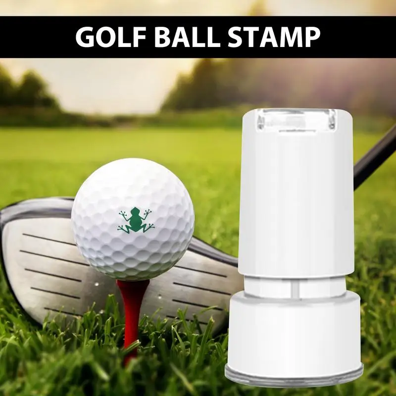 Golf Ball Stamper Markers Reusable Golf Ball Marker Self-Inking Fast Drying Waterproof Ink Stamp For Golfers Long-Lasting Golf