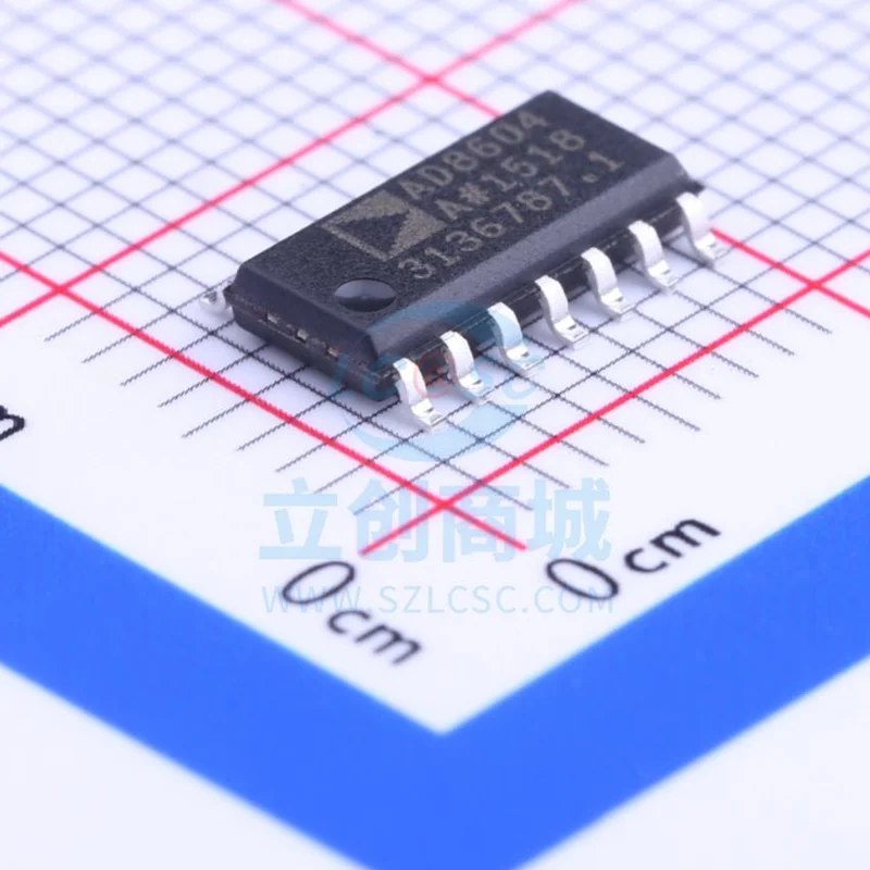 10PCS  AD8604ARZ  AD8604AR  AD8604  IC OPAMP GP 4 CIRCUIT 14SOIC  New and Original