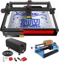 Dwa drzewa TS2 20W grawer laserowy wycinarka laserowa automatyczne ustawianie ostrości laserowa maszyna do grawerowania CNC LaserGRBL maszyna do cięcia