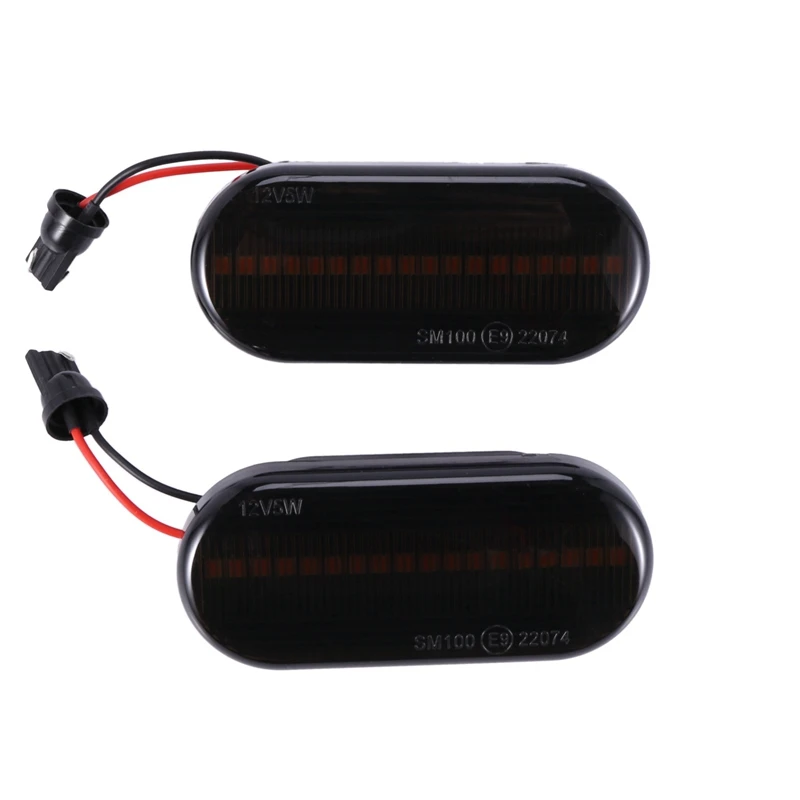 

Car Dynamic Water Light Led Foliate Turn Signal for Volkswagen Bora Golf 3 4 Passat 3Bg Polo Sb6 Black