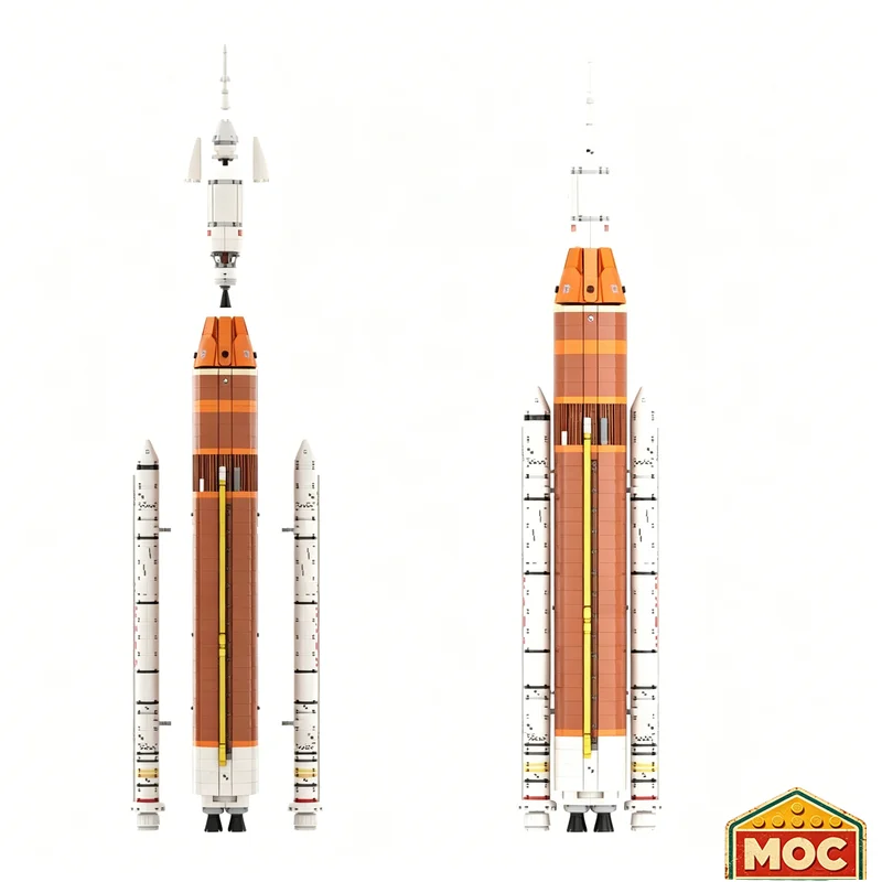 2684 PCS New Heavy Duty Deep Space Exploration Rocket Building Blocks Model Custom DIY Educational Assembly Toys Birthday Gifts