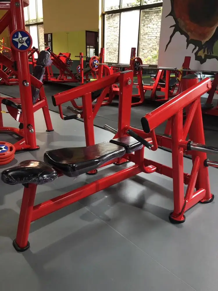 ASJ-M615 Adjustable Flat Incline Weight Bench Chest Press Machine Fitness Work Out Bench With Independent Converging