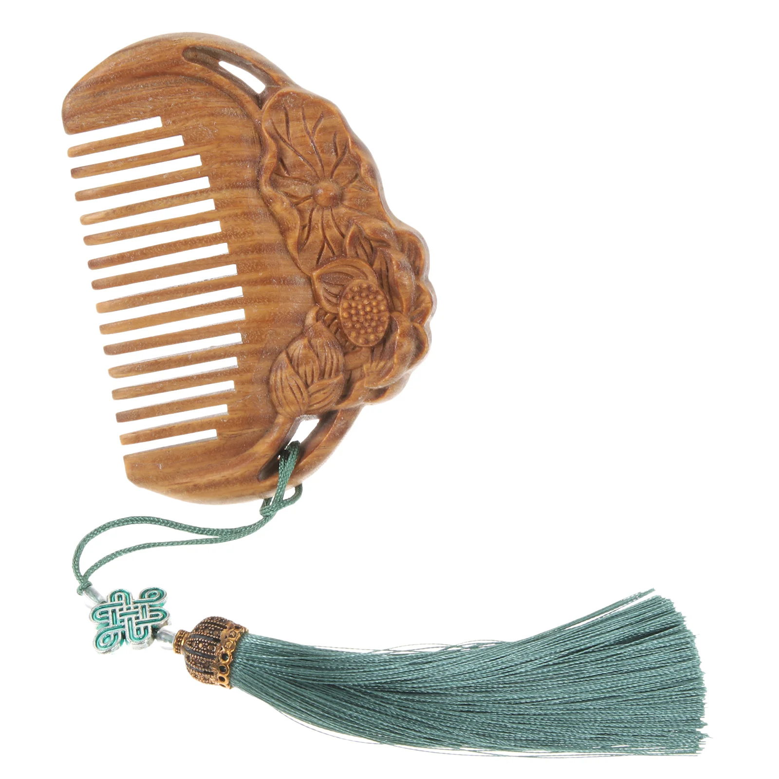 Natural Hair Brush Wooden Comb Mini Sandal Hairbrush Women's Styling Dress Sandals for