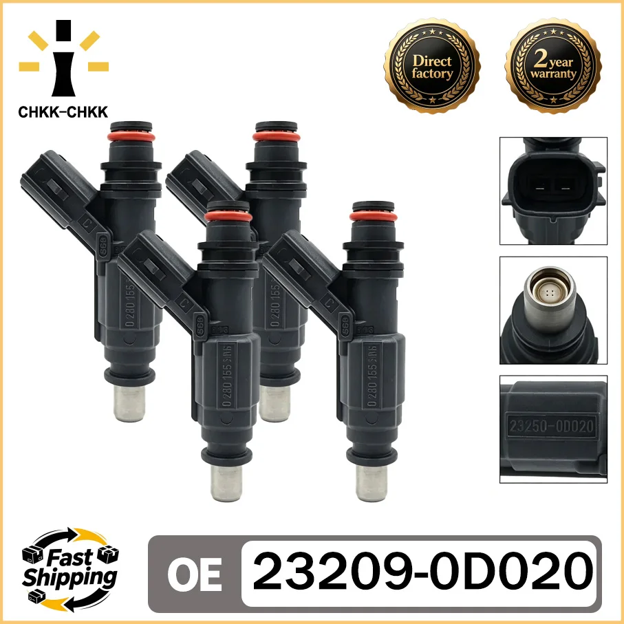 

CHKK-CHKK 232500D020 23209-0D020 0280155936 Fuel Injector for TOYOTA General COROLLA 95~07 AURIS 07~12 ALTIS 07~08 1.6L 3ZZFE