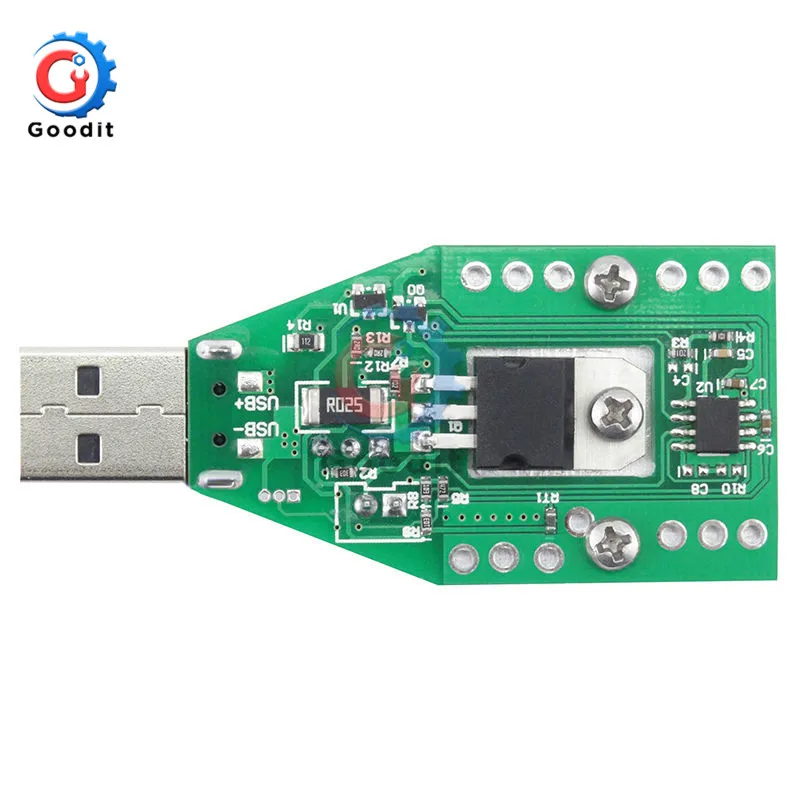 15W DC 3V-21V Electronic Test Load resistor USB Interface Battery Discharge Capacity Tester with Fan Adjustable Current Module