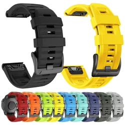 1:1 Official QuickFit Silicone Strap for Garmin Fenix 7X Pro 7X 7 Instinct 2X/6X 6 Pro 5 5X Plus 3HR Epix Pro Gen 2 Watchbands