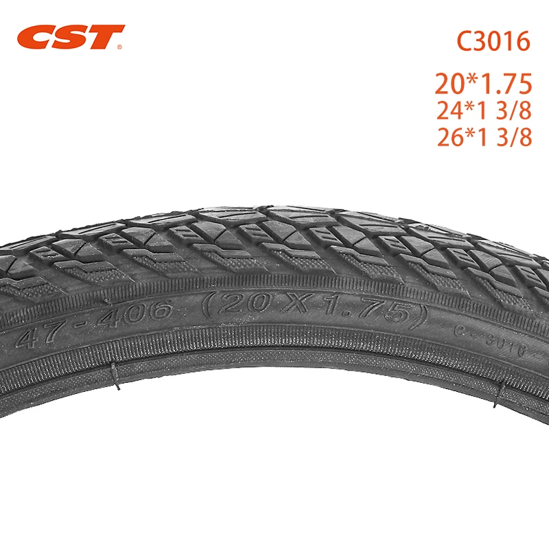 CST 20inch Mountain Bicycle tire 26x1 3/8 20*1.75 MTB Bicycle parts C3016 24 * 1 3/8 26er Pneu Bicicleta Bicycle Tyres