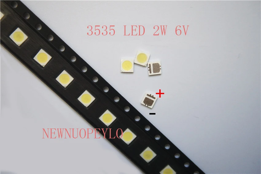 500pcs Terminals for LED Backlight High Power LED 2W 6V 3535 SMD LED Cool white LCD Backlight for TV Terminals