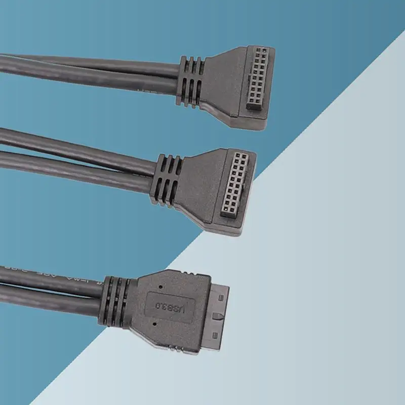 Adaptador de Cable para ordenador, conector USB 3,0, Cable alimentado, Cable de extensión de ordenador, Cable de placa base macho a hembra