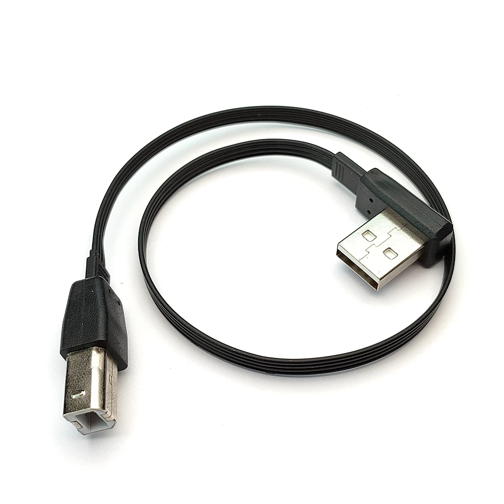 0,1-1 m USB 2.0 A mannelijk USB B type B BM op en neer linker- en rechterhoekprinters browser 90 graden kabel BM open kabel