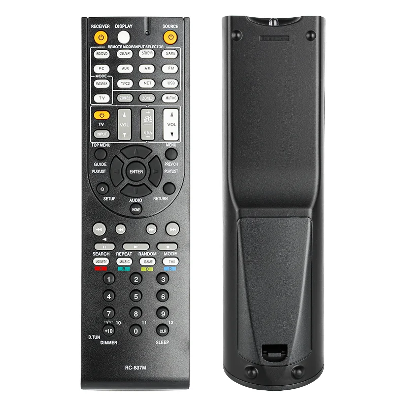 RC-837M para control remoto Onkyo, compatible con receptor AV Onkyo TX-NR616 TX-NR616B TX-NR616S TX-NR414 HT-S6500 HT-R494 HT-S5