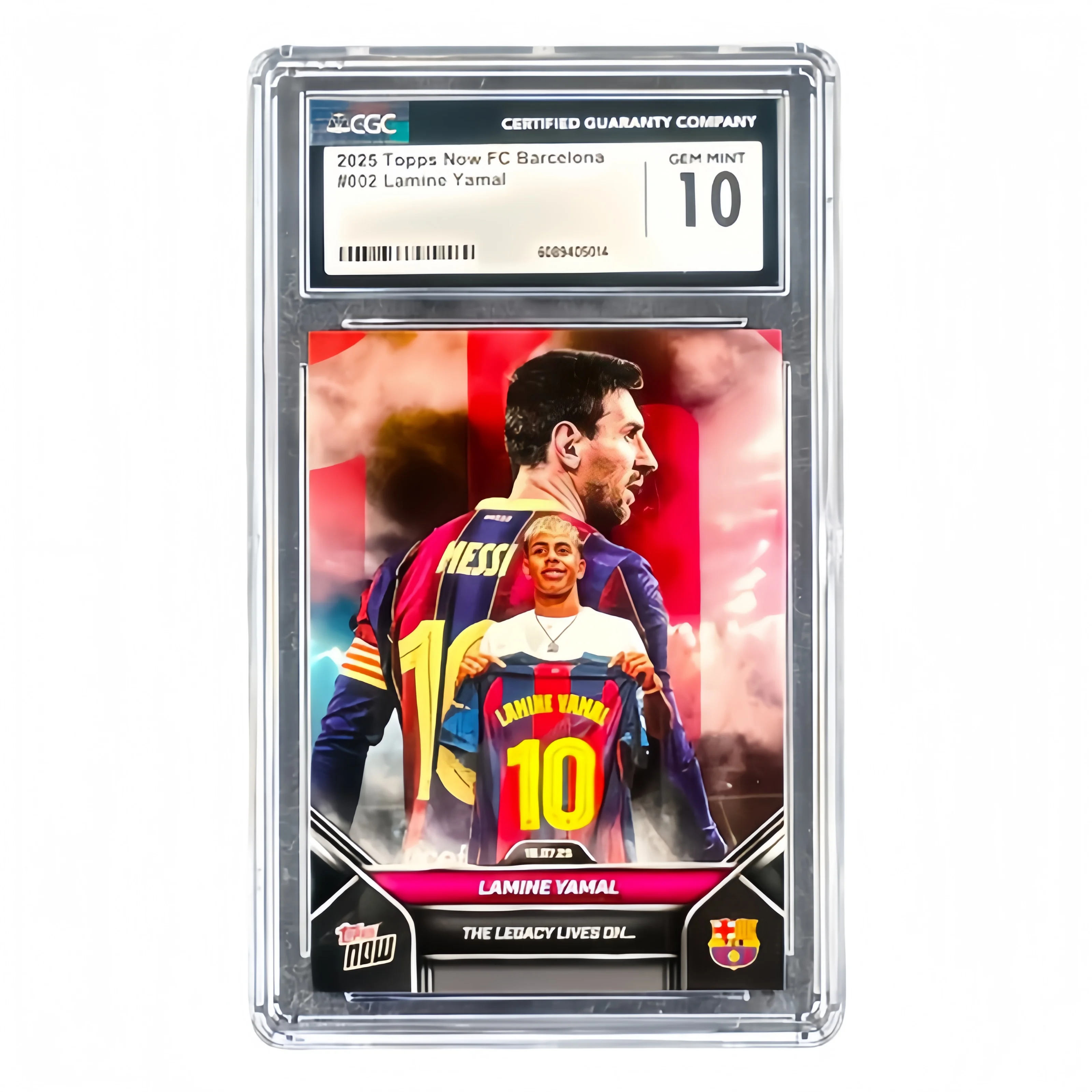2025 TOPPS Genuine Football Star Cards Barcelona Messi Yamal Graded 9.5-10 Collectible Cards Holiday Gifts For Fans Collectors
