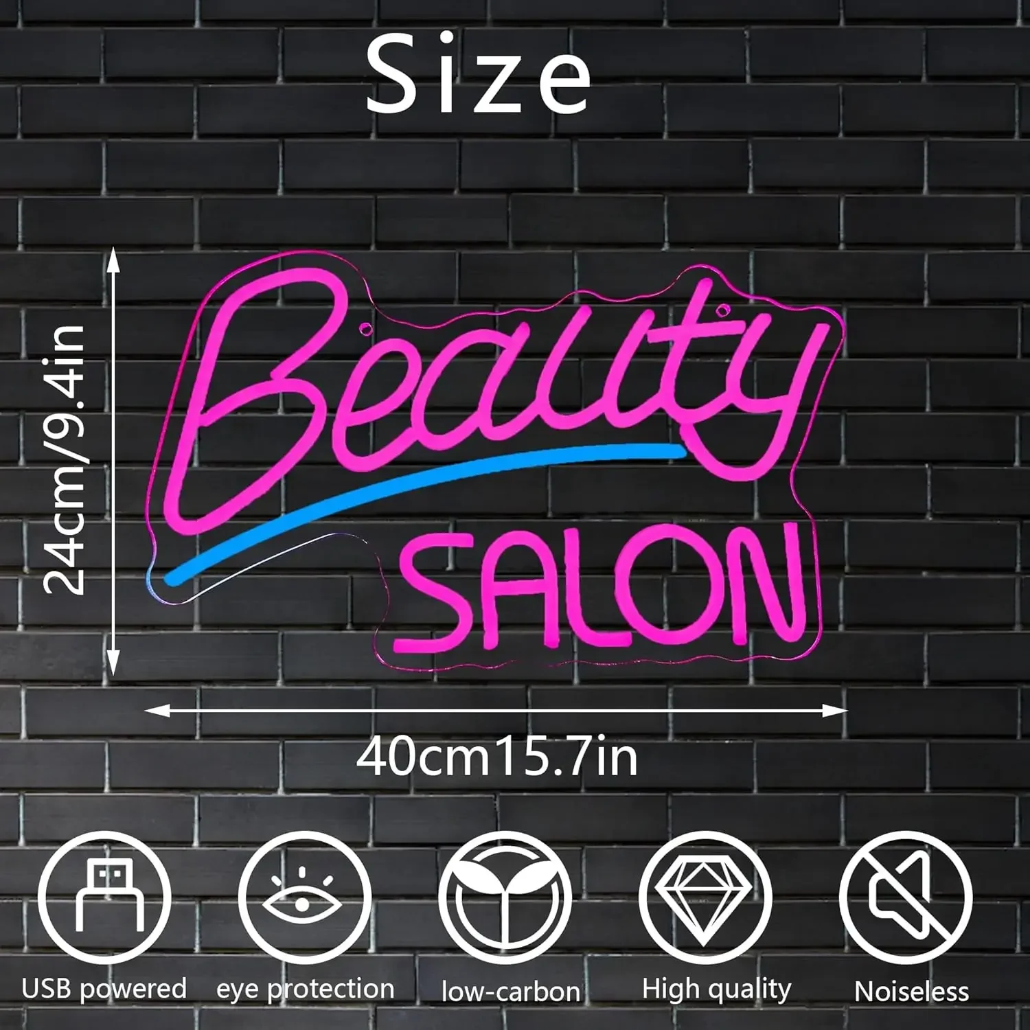 Beauty Salon Neon Signs  LED Neon Light Signs USB,for Wall Decor,Art eauty Room Make Up Lashes Nail Decor