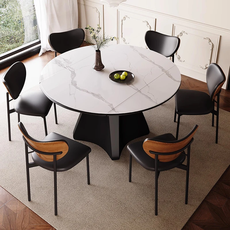 Design White Dining Tables Black High Eating Space Saving Luxury Dining Tables Round Modern Tavoli Da Pranzo Furniture Home