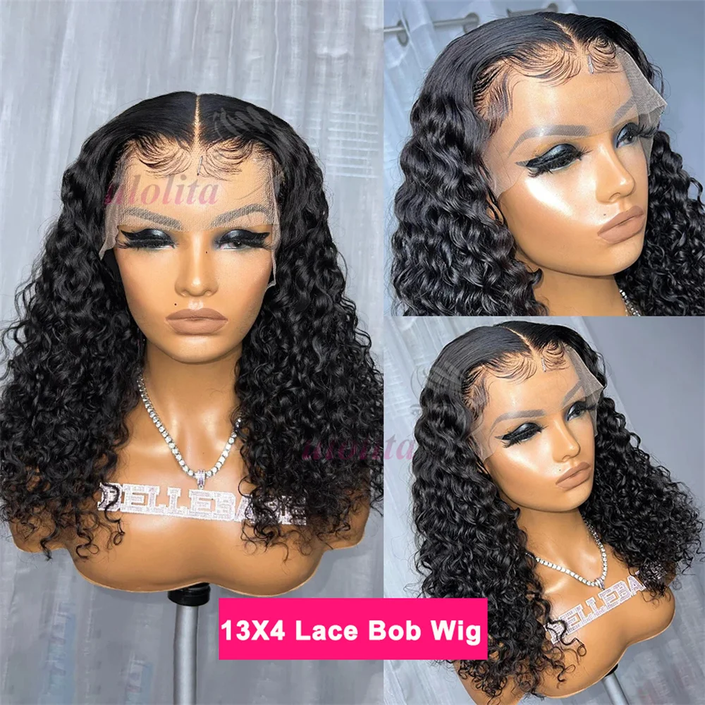 

180% Density Afro Kinky Curly Human Hair Wigs For Women Indian 13x4 Lace Frontal Wig 13x1 T Part Wig With Transparent Lace Remy