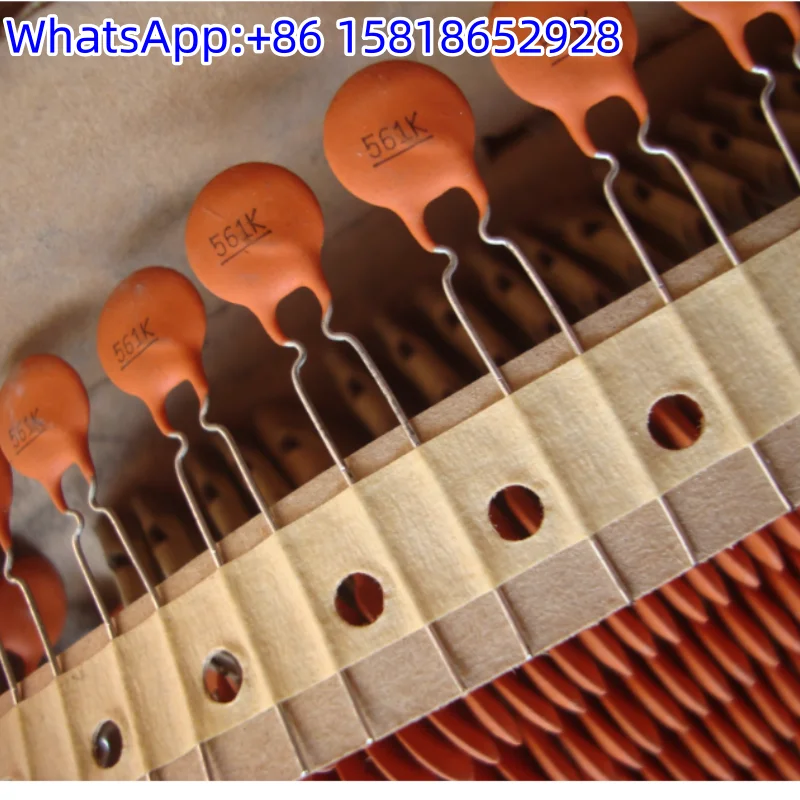 5pcs 500V 560PF US CAPACITOR early thick copper pin silver film high-frequency ceramic guitar non-polar capacitor
