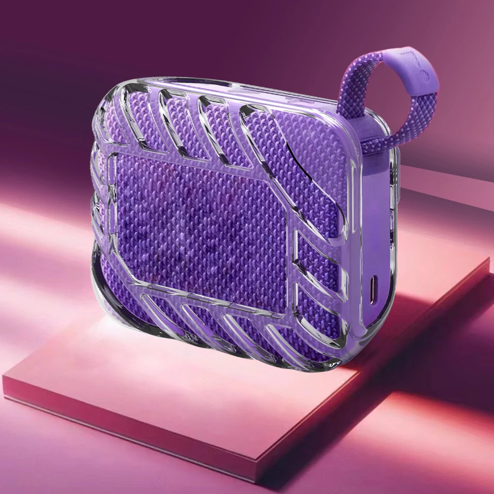 Funda de TPU, funda de transporte anticaída, funda protectora antideslizante, carcasa de transporte para altavoz BT portátil JBL Go 4