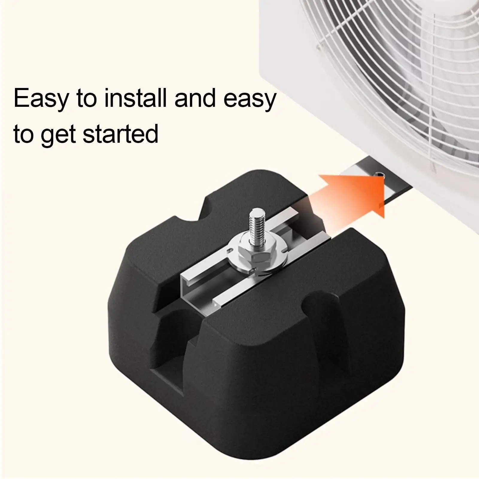 Air Conditioner Bracket Pad Split Air Conditioner Base Pads 4 Pieces Heavy Duty Bracket Mats For 9000-60000 BTU Split System
