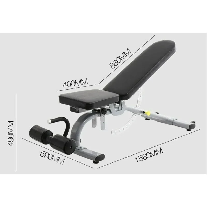 

Коммерческая регулируемая скамья для жима 2026 года, сверхпрочная, для тренировок в положении лежа, под углом, вниз по наклону и для упражнений на пресс