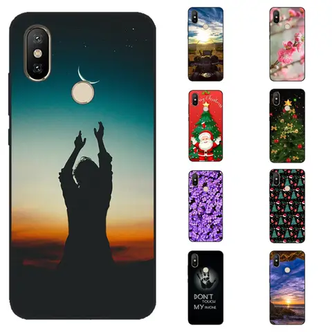 For Xiaomi Redmi Note 5 Pro / Redmi Note5 Fundas Bags black Silicone Case For Xiaomi Redmi Note 5 Case Cute TPU Cover Phone Case